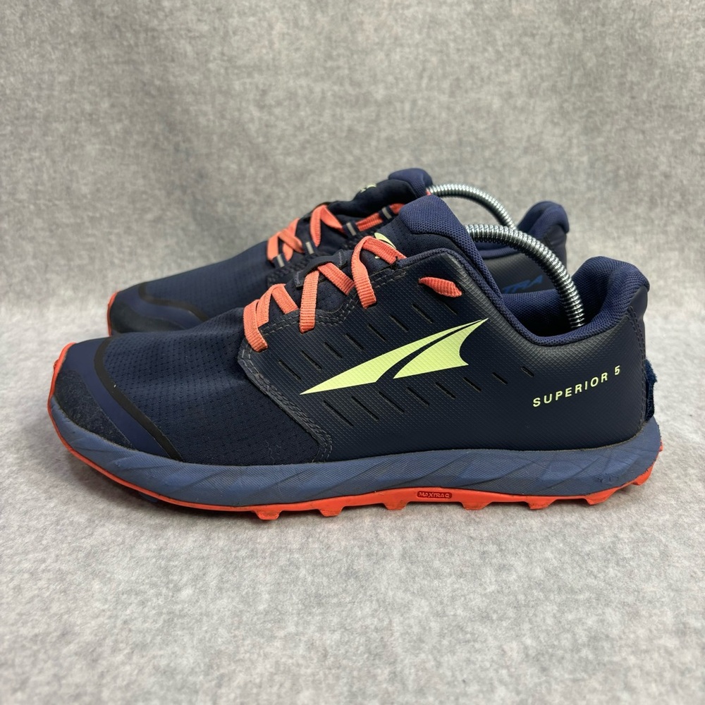 Altra Superior 5 Women's Shoes Size 9 Navy Blue & Orange Trail Outdoor Sneakers